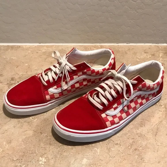 VANS OLD SKOOL CHECKERBOARD SNEAKERS - Picture 3 of 8